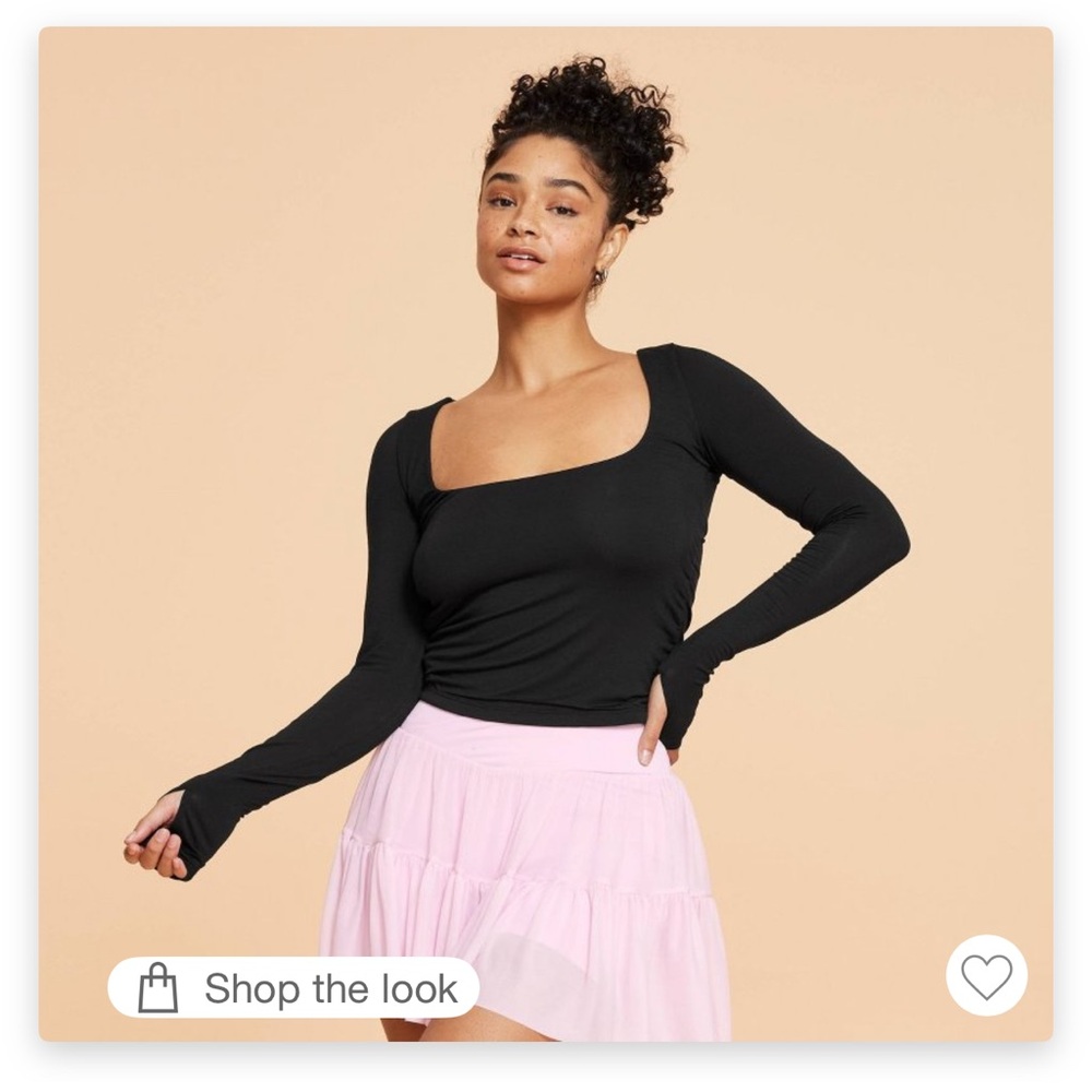 🌸💕NWT Target Blogilates Love Story Long Sleeve Top Sz S💕🌸